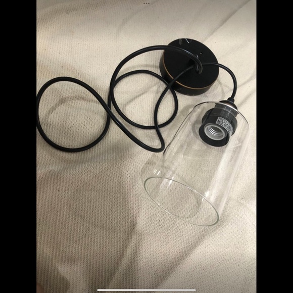 black pendant light, kitchen light, kitchen pendant light black with bronze new - Picture 6 of 9